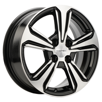 Khomen KHW1502 Black-FP 4*100 6xR15 ET46 DIA54.1